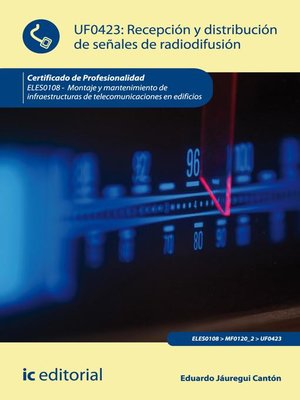 cover image of Recepción y distribución de señales de radiodifusión. ELES0108